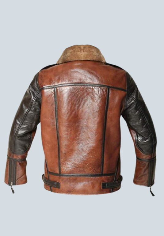 Gene Wilder Brown Fur Leather Jacket